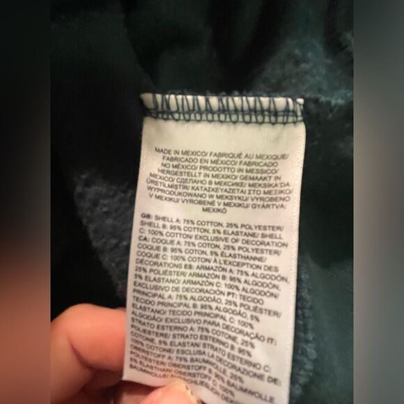 North Face Hoodie Medium Womens Deep Green Half Dome Sweatshirt Hooded - Picture 12 of 12